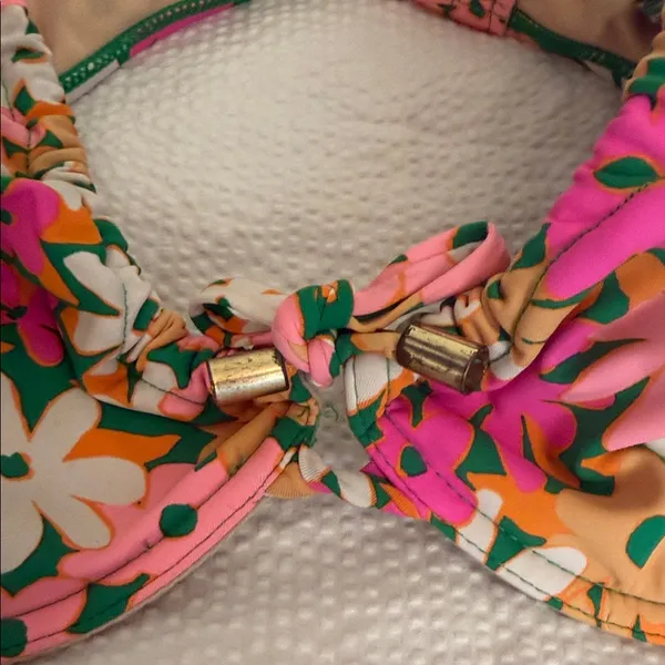 Cotton on Body Swim Floral Bikini Set in Pink, Green & White szL - Image 4
