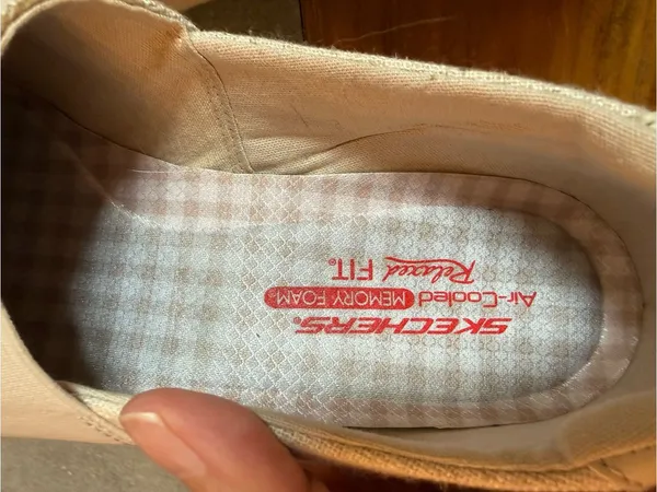 Skechers Breathe-Easy Swayful Natural Linen Slip-On Flats Size 10 - Image 8