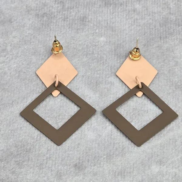Gray Pink Diamond‎ Hook Stud Boho Dangle Fashion Jewelry Earrings NWT JB2-97 - Image 3