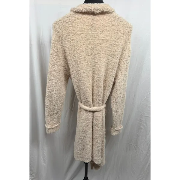 Arlotta Studio Women's Medium‎ Cream Luxurious Plush Textured Knit Robe - Image 4