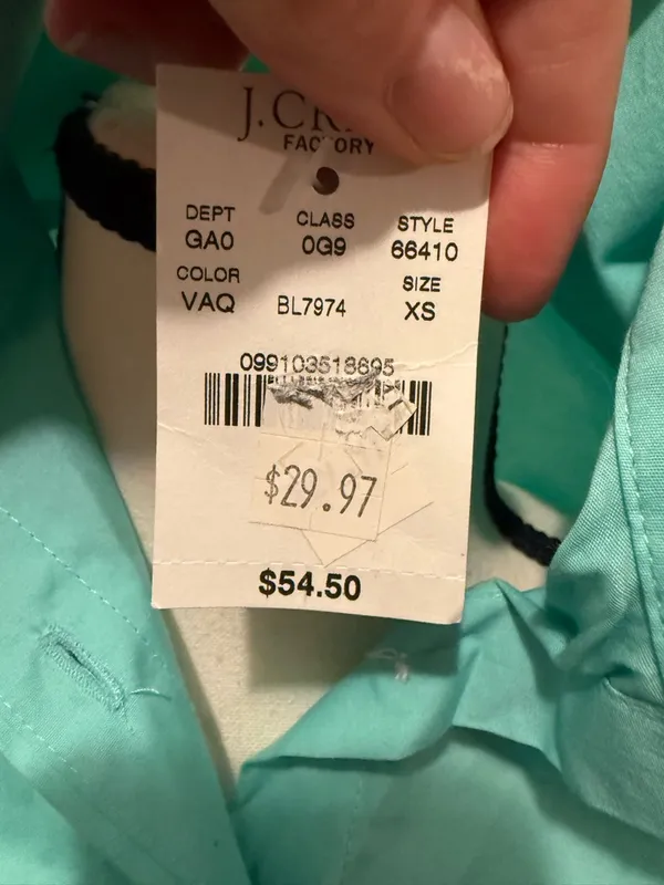 J. Crew Mint Green Button-Down Shirt - Image 3