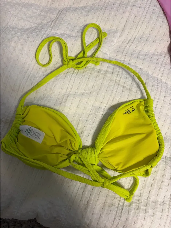 Aerie Lime Green Bandeau Bikini Top - Image 2
