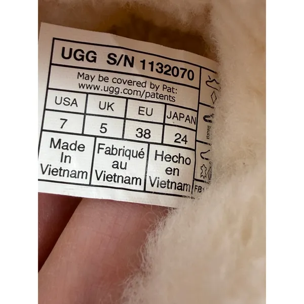 Ugg Raincloud Clear Waterproof Rubber Wool Lined Rain Boots Natural Size 7 NWOT - Image 5