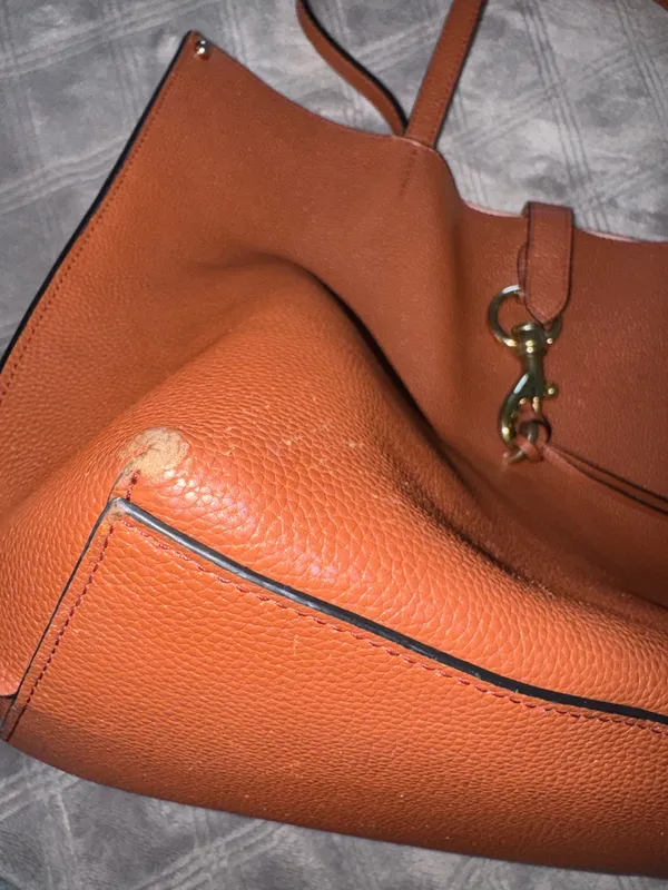 Rebecca Minkoff Megan Large Leather Tote Bag Brown - Image 7