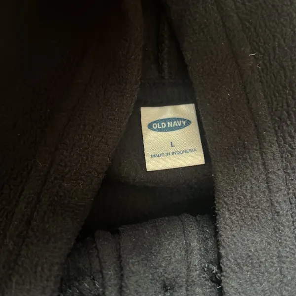 Old Navy Black Fleece Jacket - Image 2