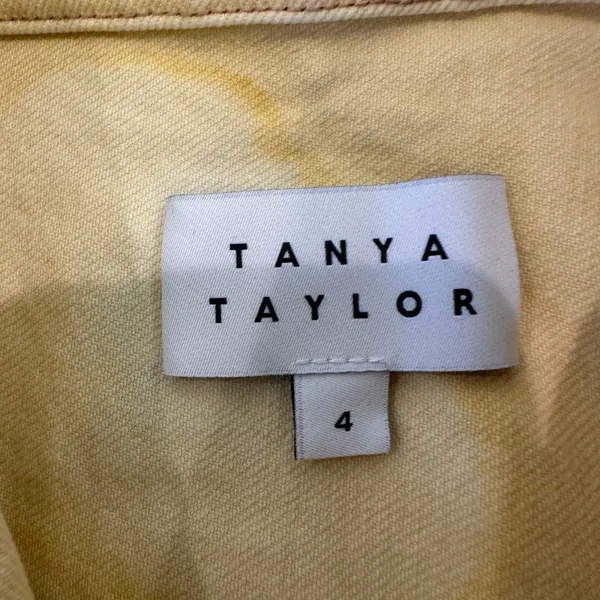 Tanya Taylor Butter Yellow Denim Vest Top SIZE 4 Waistcoat Western Designer $345 - Image 11