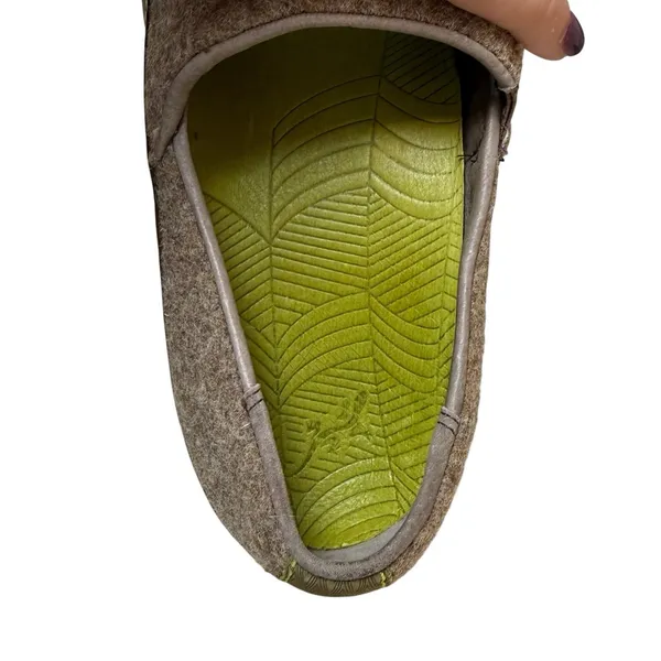 Chacos Sloan Slip On Shoes Women 7.5 Wool Leather Comfort Loafer Sandstone Citron - Image 6