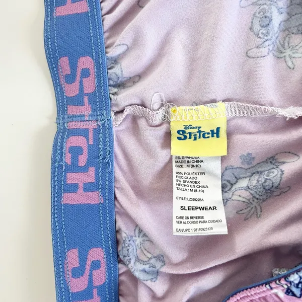Disney Stitch Pink Pajama Shorts - Image 4