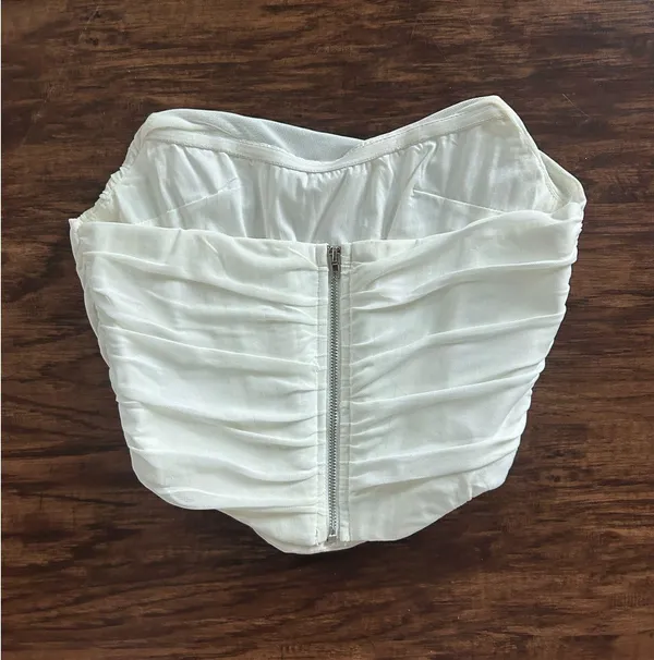 White Corset Top Size XS - Image 2