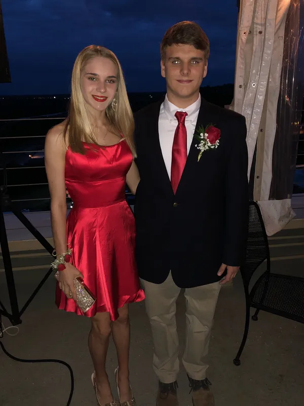 Sherri Hill Red Homecoming Dress - Image 3