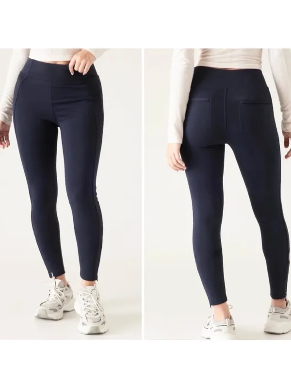 Athleta Delancey Skyline High Rise Leggings Navy Women’s Size XL - Image 2