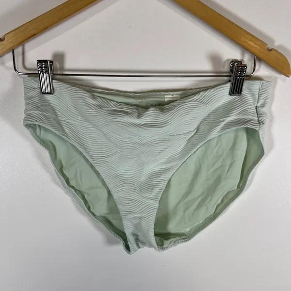 Calia Mint Green Textured Wave Bikini Set Top M Bottom S Swimsuit 2‎ Piece - Image 6