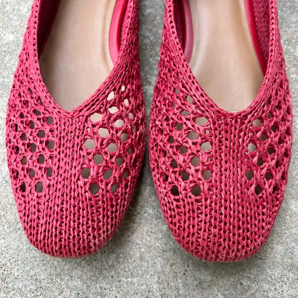 Nordstrom Rack Red Woven Flats - Image 7