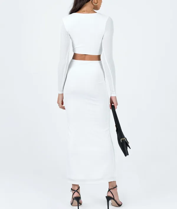 Princess Polly Long Sleeve White Dress - Image 4
