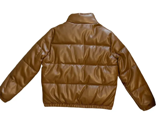 Brown Puffer Jacket Size L - Image 2