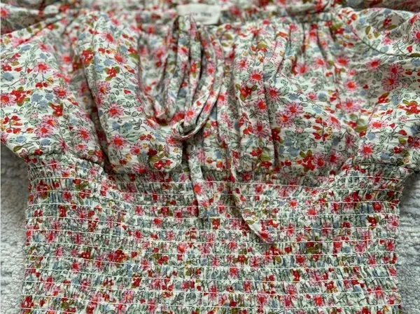 Suite Floral Ruffled Crop Top Size XS - Image 13