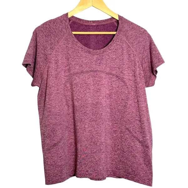 Lululemon Swiftly Tech Short-Sleeve Shirt 2.0 *Waist Length *Grape/Pink Haze - Image 2