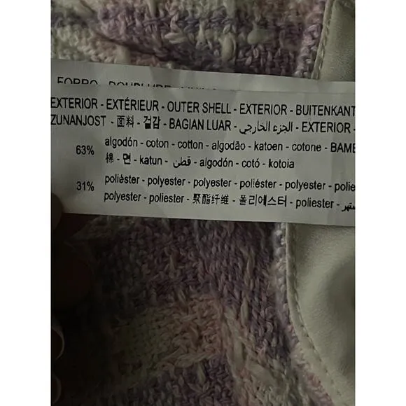 New‎ Zara Tweed Cropped Strapless Top - Image 6