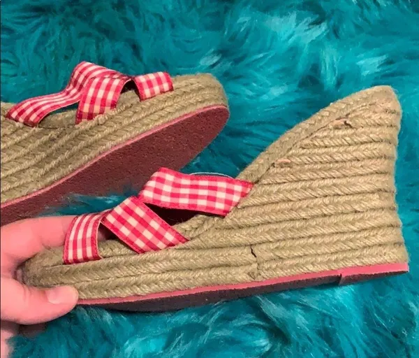 Colin Stewart NWOB gingham wedges! - Image 3