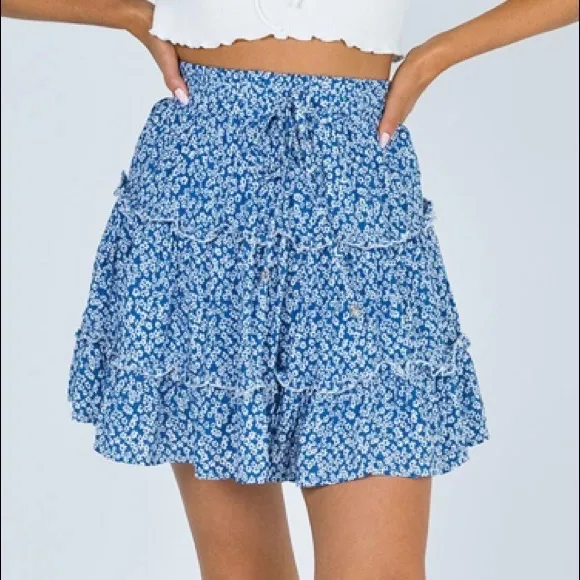 Princess Polly Zelly Mini Skirt in Dark Blue Size 8 New with tag - Image 5