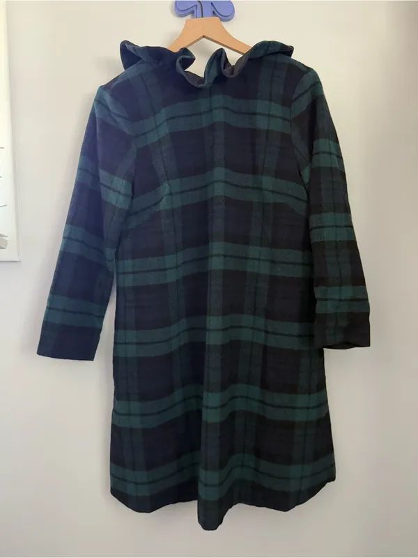 Tuckernuck Medium Blackwatch Daphne Dress Plaid Green Wool Holiday Christmas - Image 2