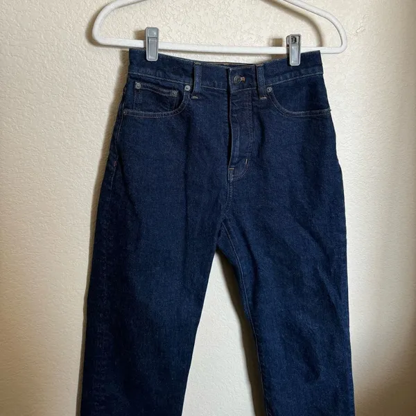 MADEWELL 90’s High‎ Rise Straight Size 26 in Norman Wash Dark Wash Blue - Image 4