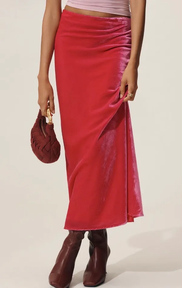 Anthropologie The Tilda Maxi Slip Skirt: Velvet Edition, Size S - Image 3