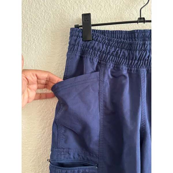 Dickies Scrub Pants XS Navy Blue Dynamix Jogger Cargo Elastic Waist DK155 - Image 2