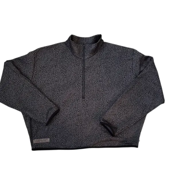 Lululemon Lab Double-Knit Jacquard Half Zip Sweatshirt Crop Jacket Size 10 - Image 12