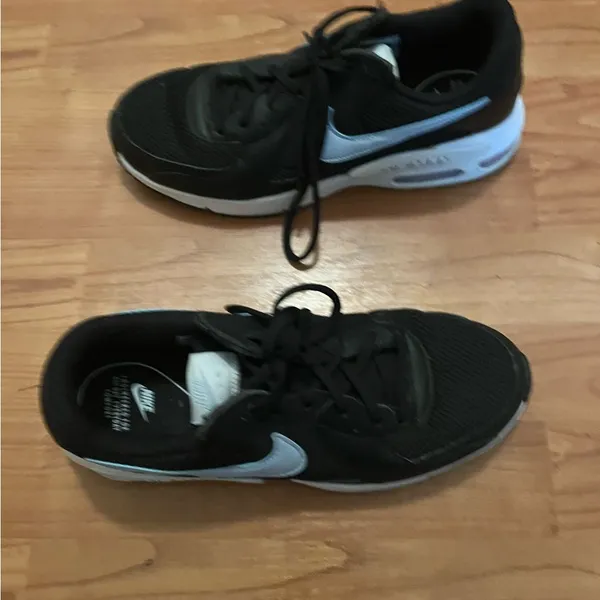 Nike Air Max Women's Shoes Size 9 Athletic Sneakers Black & Blue Swooshes - Image 5