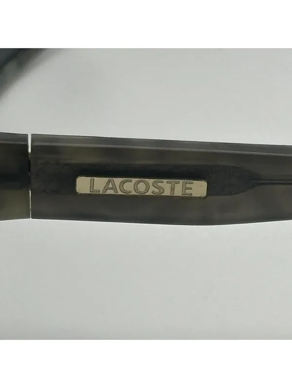 Lacoste Gray Rectangular Sunglasses with Dark Lenses - Image 7