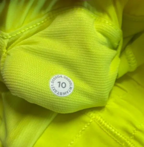 Size 10 Tall lululemon Yellow Hotty Hots - Image 7