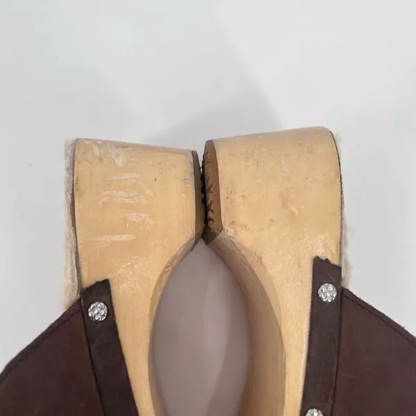 Ugg‎ Fisherman Ore Clogs Sherpa lined Gaucho shoes sandals Size 9 - Image 5