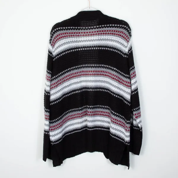 Jason Maxwell Womens Striped Open Front Long Cardigan Size 2X Cozy Boho‎ - Image 5