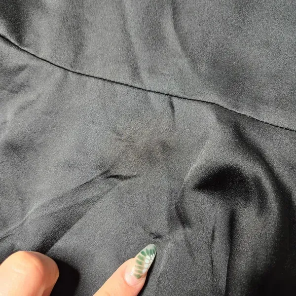 Lulus Black Tie‎ Optional Satin Ruffled Midi Dress - Image 11