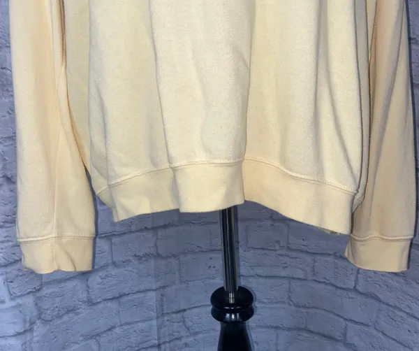 XLG Women Sweatshirt cotton blend Crewneck Longsleeve yellow - Image 2