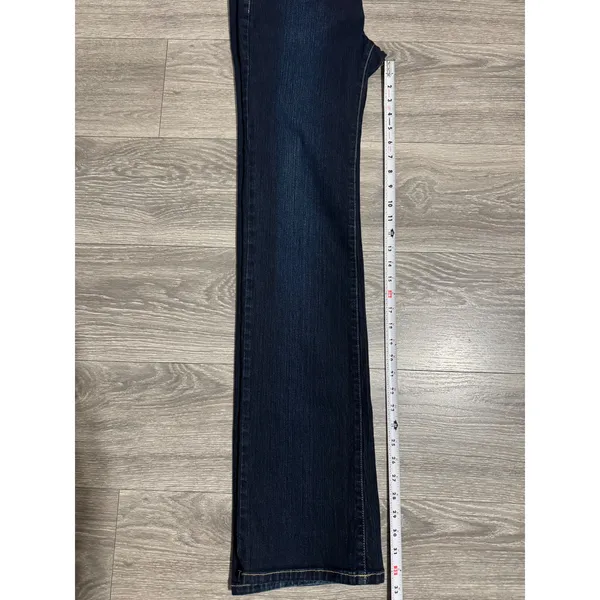 Hello! SkinnyJeans Size 30 Dark Wash Bootcut 30x32 Denim‎ Indigo Low Rise Y2K - Image 6