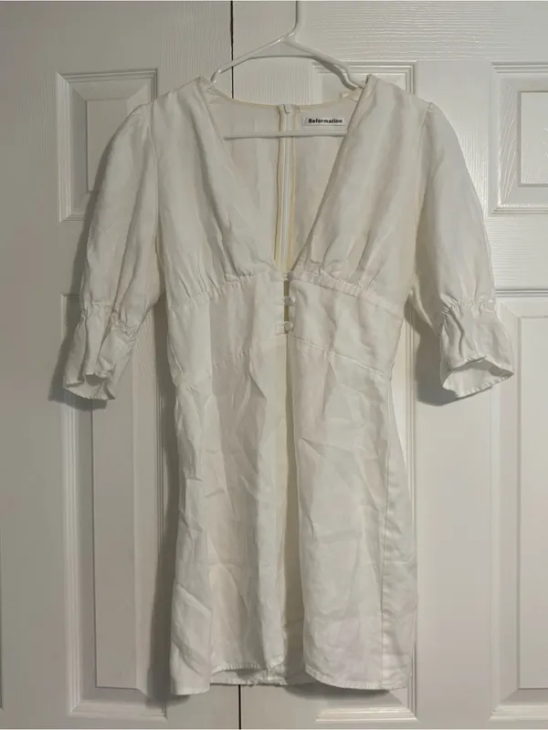 Reformation Simi Linen Dress - Image 3