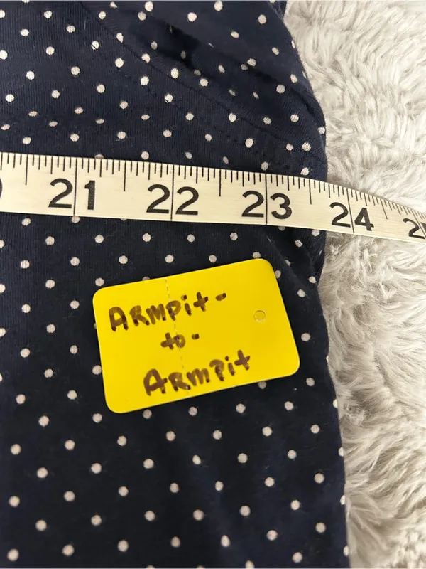 Lauren Ralph Lauren Navy and White Polka Dot Capri Pajama Set - Image 5
