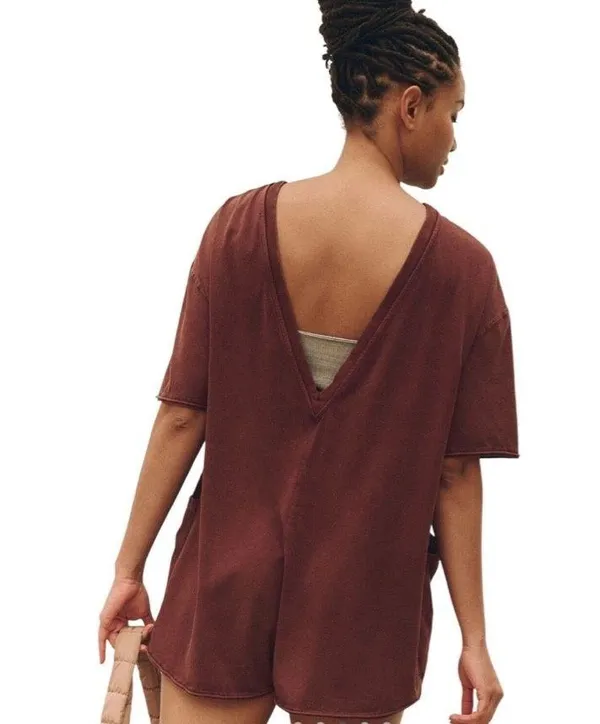 Free People Tee Movement Hot Shot Romper XS - Image 3