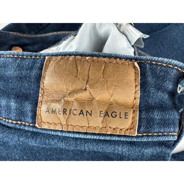 American Eagle Skinny Jeans Size 0 Super Stretch High Rise Dark Wash 25” inseam - Image 7