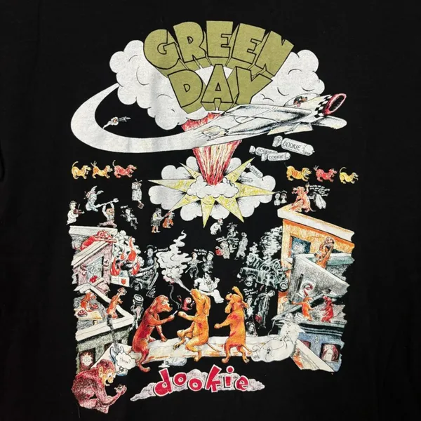 Green Day dookie punk rock Tshirt size large - Image 2