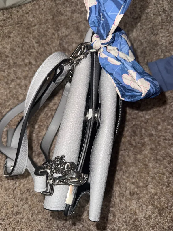 Blue Steve Madden Purse With Accessories - Image 4
