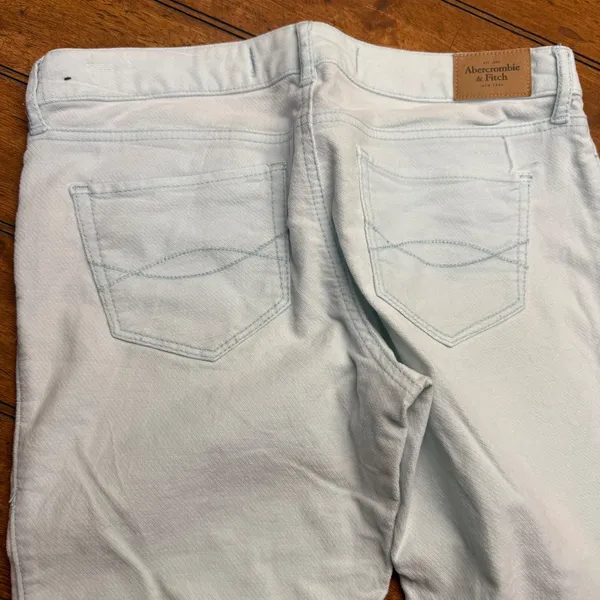 Abercrombie Fitch Light Blue green‎ Skinny Jeans Women's Size 4 W 27 - Image 7