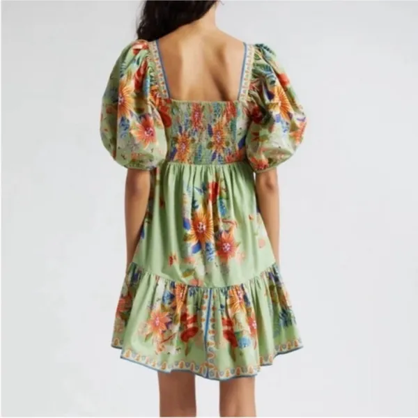 Farm Rio Free People Bright Yard Mini Dress- MED - Image 3