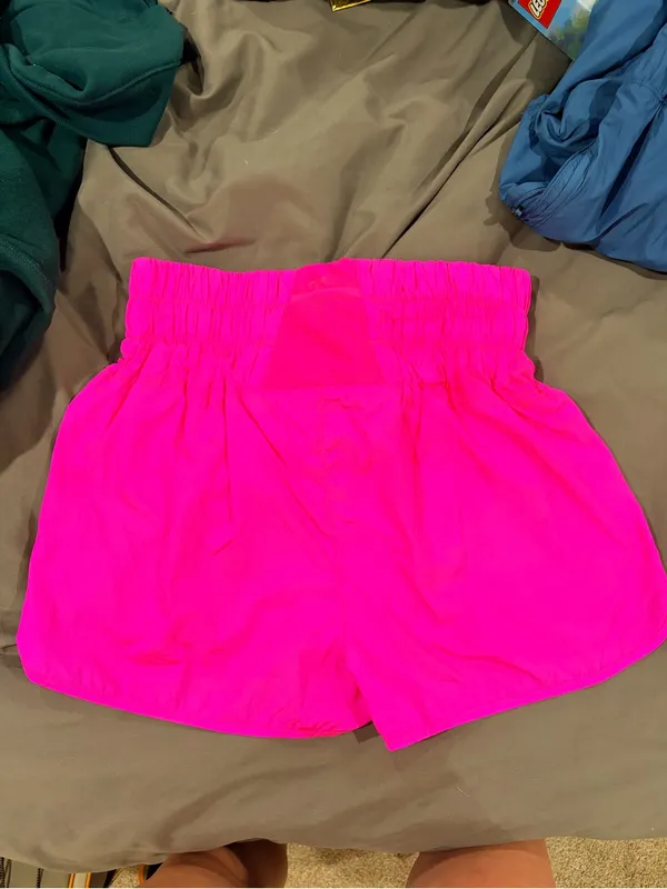 Free People Movement Neon Hot Pink Shorts - Image 4