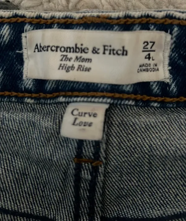 Abercrombie Curve Love Dark Wash Jeans - Image 4