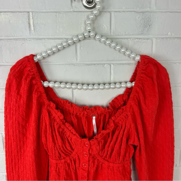 Free People Ladybug Knit Long Sleeve Top Size S - Image 6
