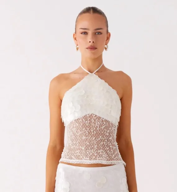 Peppermayo Shell Halter Top - Image 3