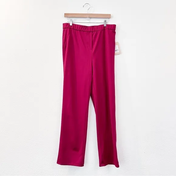 Bailey‎ 44 Gemma Straight Leg Pants Cabernet Size XL - Image 4